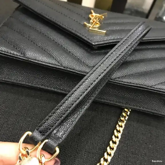 Rep ladies REP CASSANDRE YSL MATELASSÉ CHAIN WALLET 0610